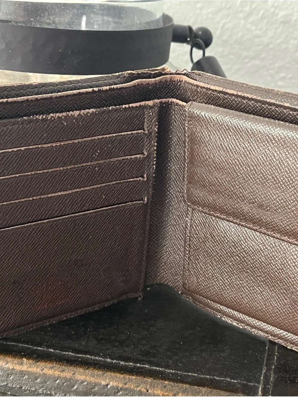 Louis Vuitton Brown and Dark Brown Damier Canvas Bifold Wallet